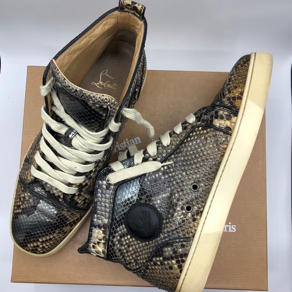 Christian Louboutin Louis Flat Python Pesce - Picture 3 of 8